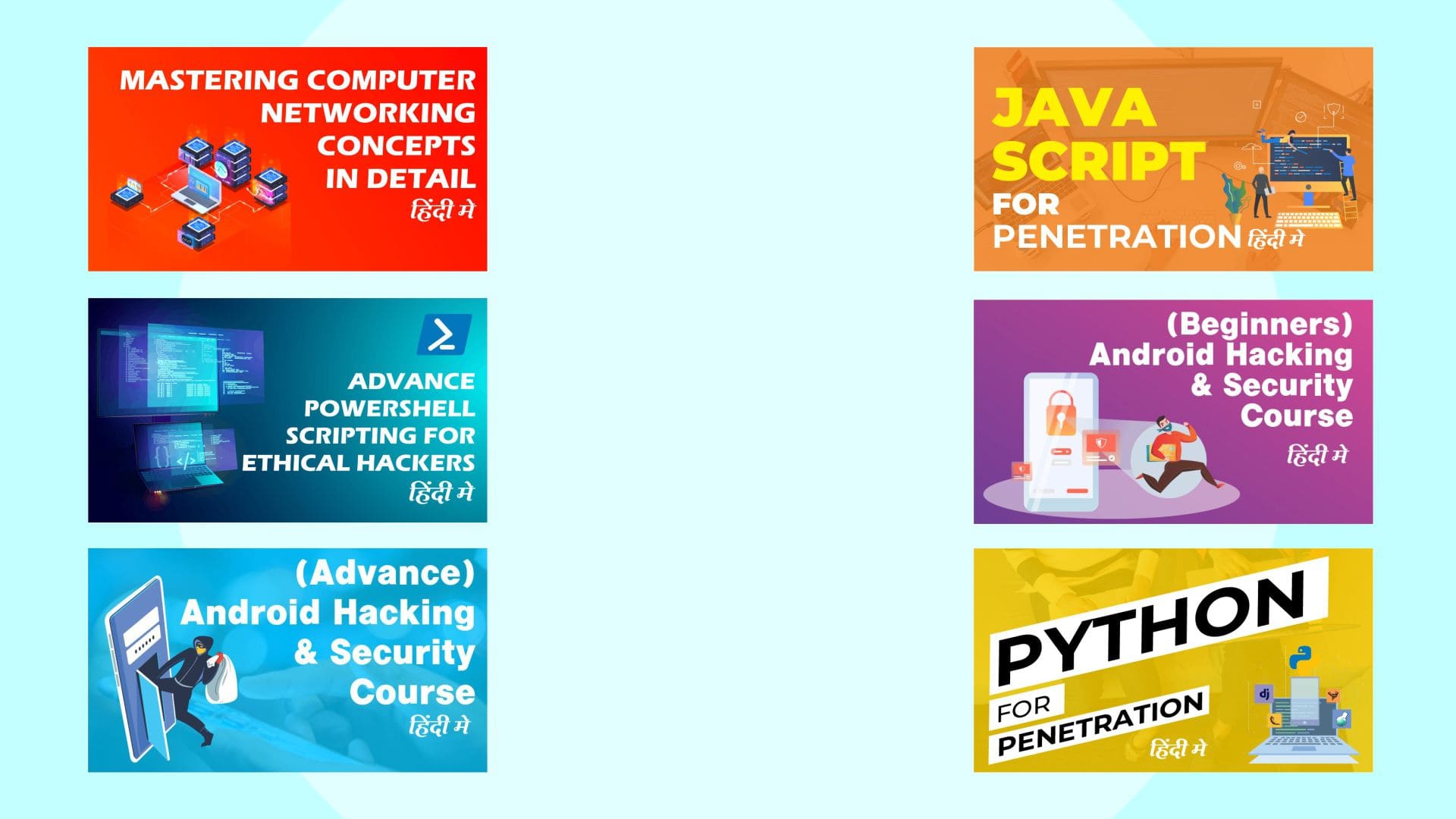 (Beginners) Android Hacking + (Advance) Android Hacking + JavaScript + Python + Networking + Powershell Scripting 