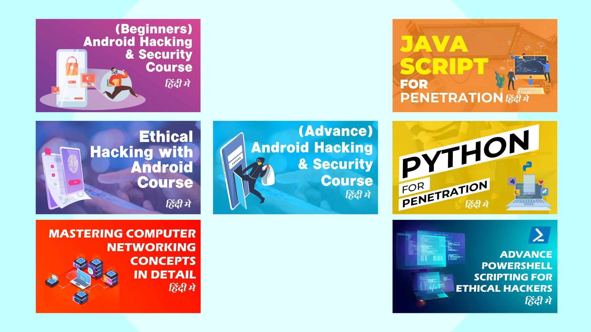 Hacking With Android + (Beginners) Android Hacking + (Advance) Android Hacking + JavaScript + Python + Networking + Powershell Scripting 